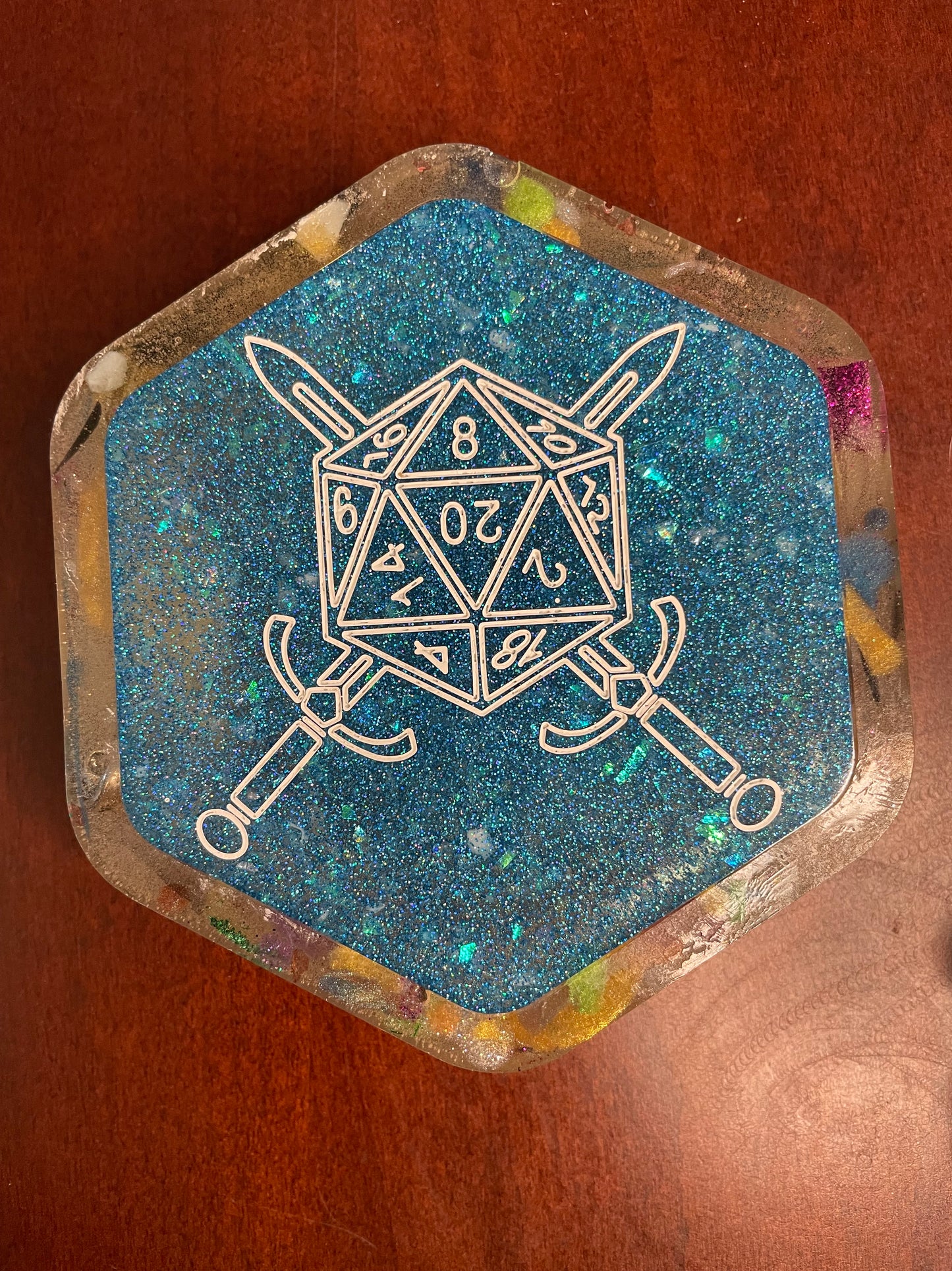 Hexagon DnD Dice Holder
