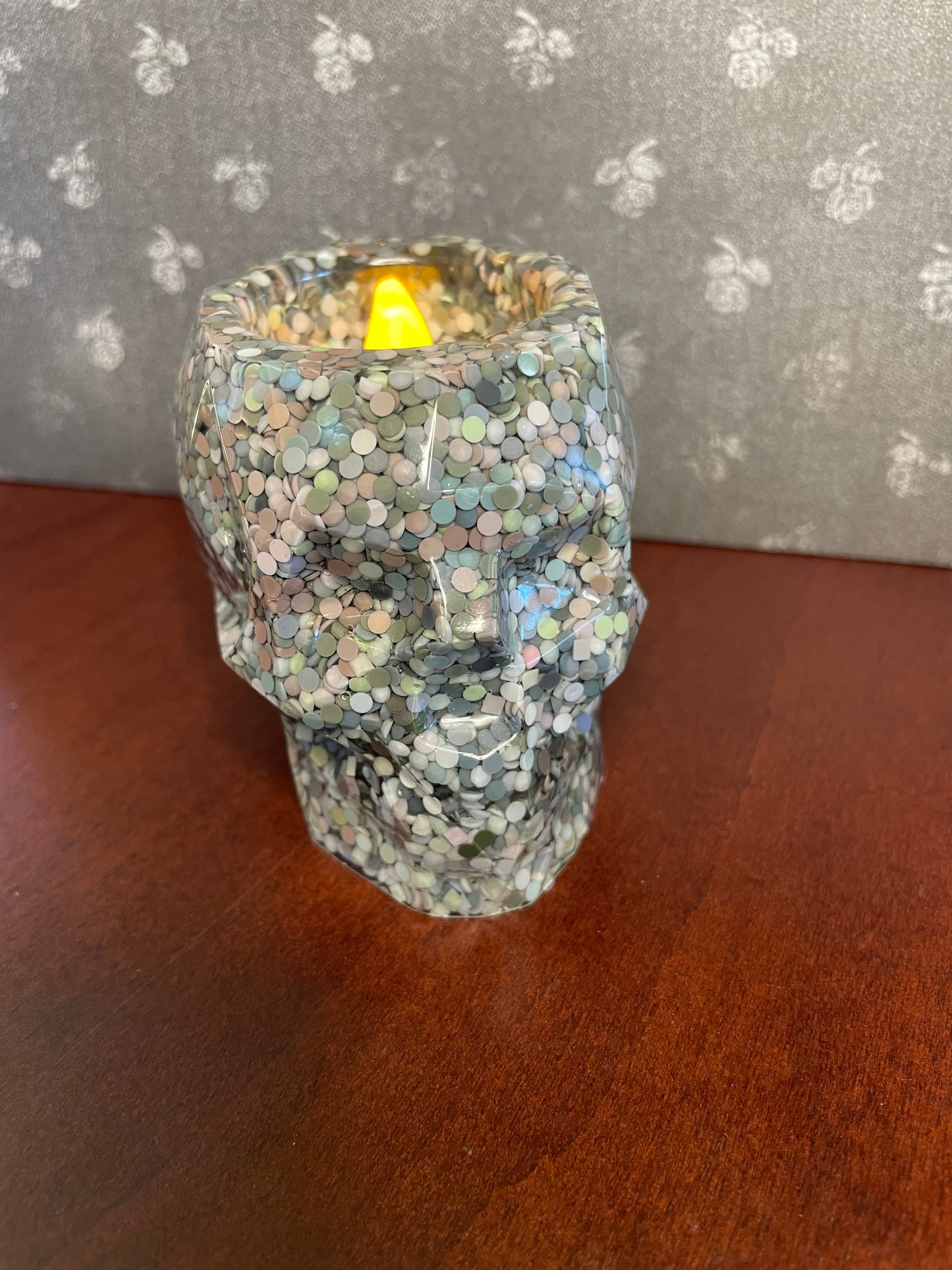 Geometric Skull T-light holders