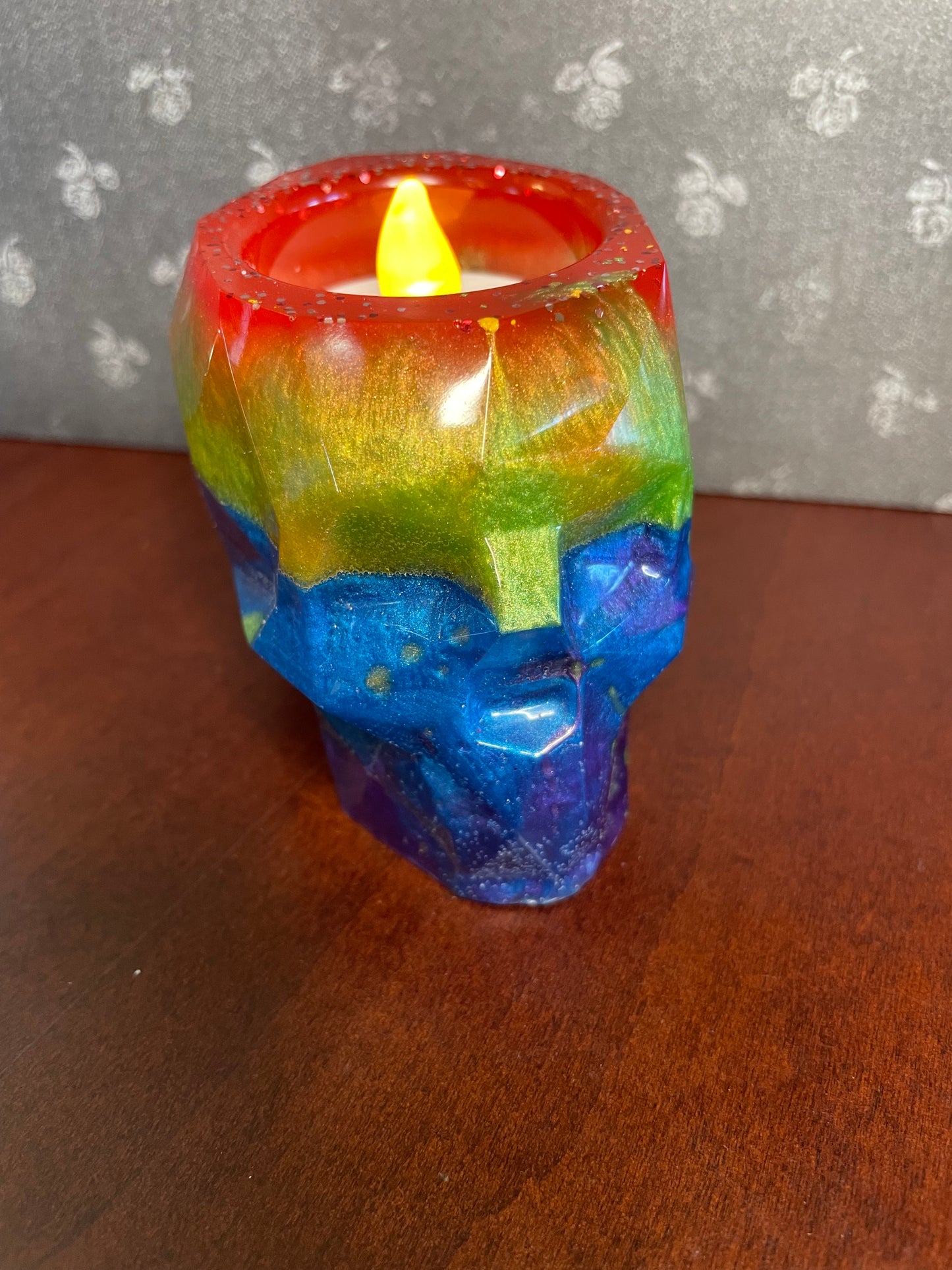 Geometric Skull T-light holders